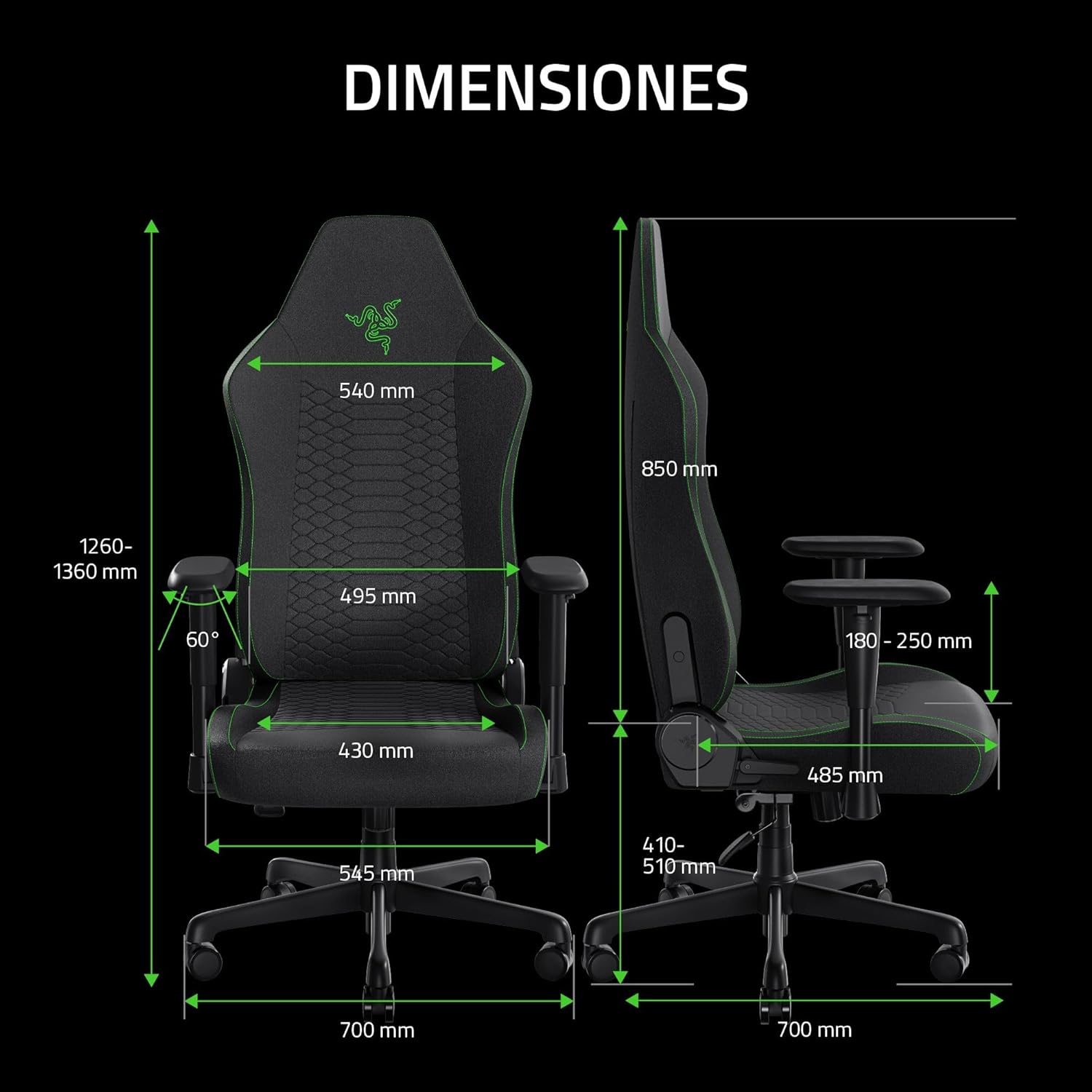 Razer | Iskur V2 X Gaming Chair 3YR - Black | RZ38-05310100-R3UA Razer | Iskur V2 X Gaming Chair 3YR - Black | RZ38-05310100-R3UA