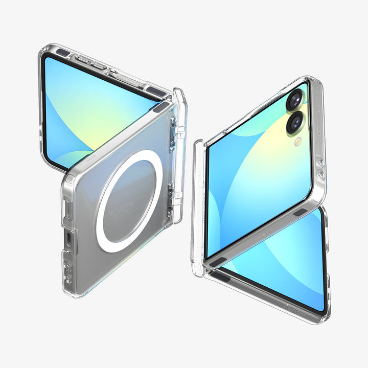 Spigen | Crystal Shell MagFit for Samsung Galaxy Z Flip 7 - Crystal Clear | SGPACS09557