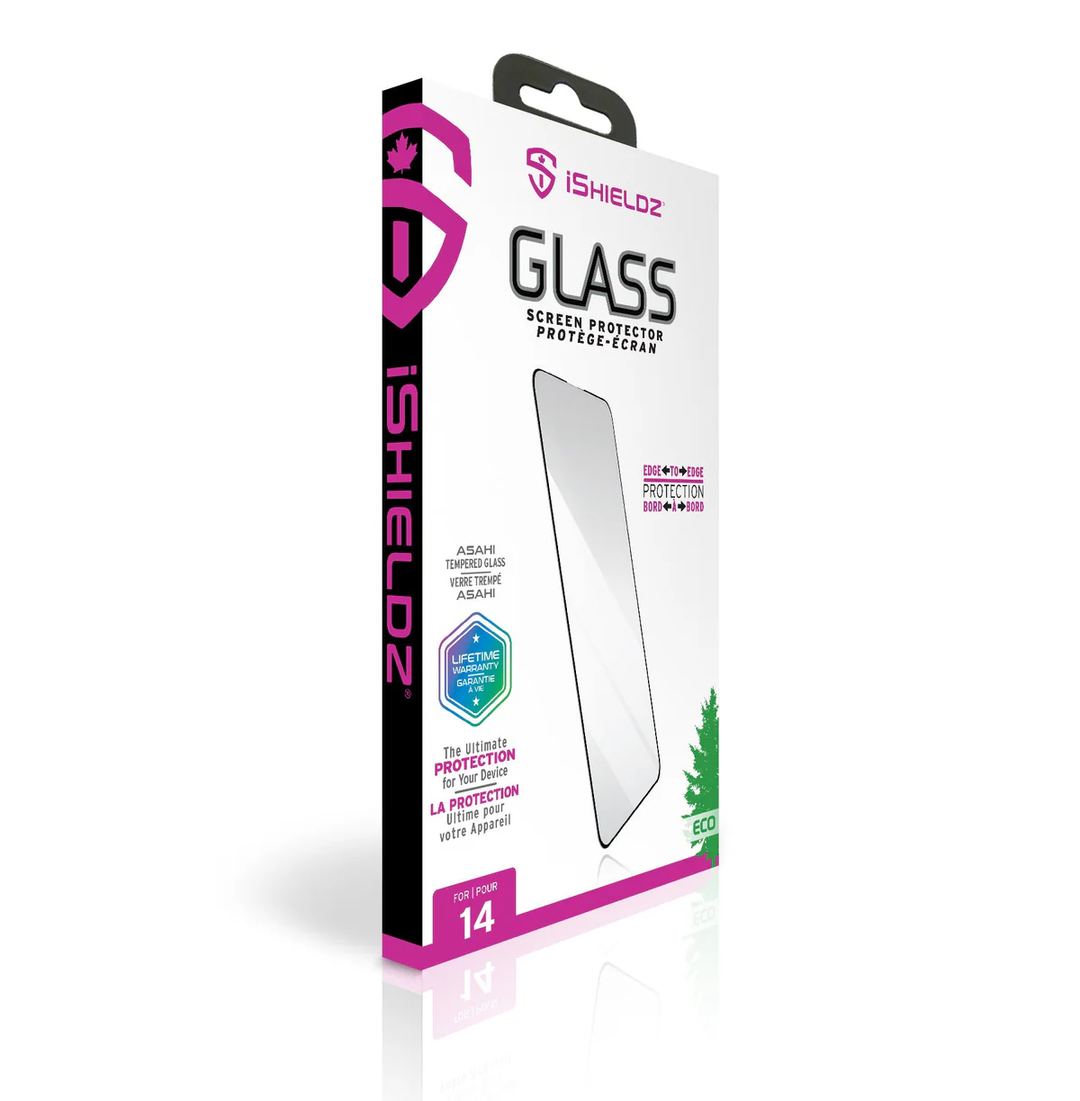 iShieldz | Edge-to-Edge Glass Screen Protector for iPhone 14 Pro | IS3IP14PC