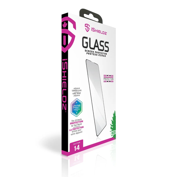 iShieldz | Edge-to-Edge Glass Screen Protector for iPhone 14 Pro | IS3IP14PC