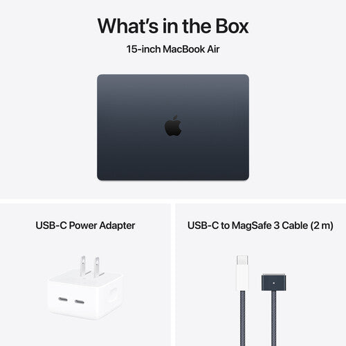 /// Apple | MacBook Air 15" M4 chip with 10-core CPU 16GB 256GB SSD - Midnight | MW1L3LL/A