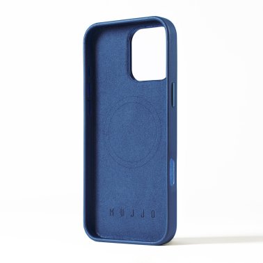 Mujjo | Full Leather w/MagSafe Case iPhone 16 Pro Max - Monaco Blue | 15-13835