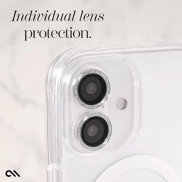 //// Case-Mate | Aluminum Ring Glass Lens Protector iPhone 16 Plus / 16 - Twinkle | 15-13285 TRANSITION TO CM057362