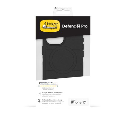 OtterBox | Defender Pro w/MagSafe + iPhone 17 Camera Control Case - Black | 77-98404