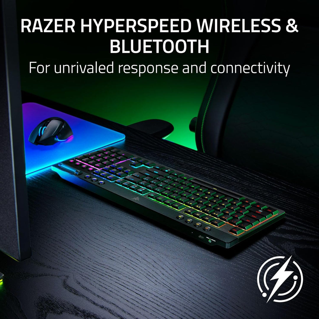 Razer Renewed | BlackWidow V4 Low Pro HyperSpeed Wireless Keyboard | RZ03-05270200-R3UR