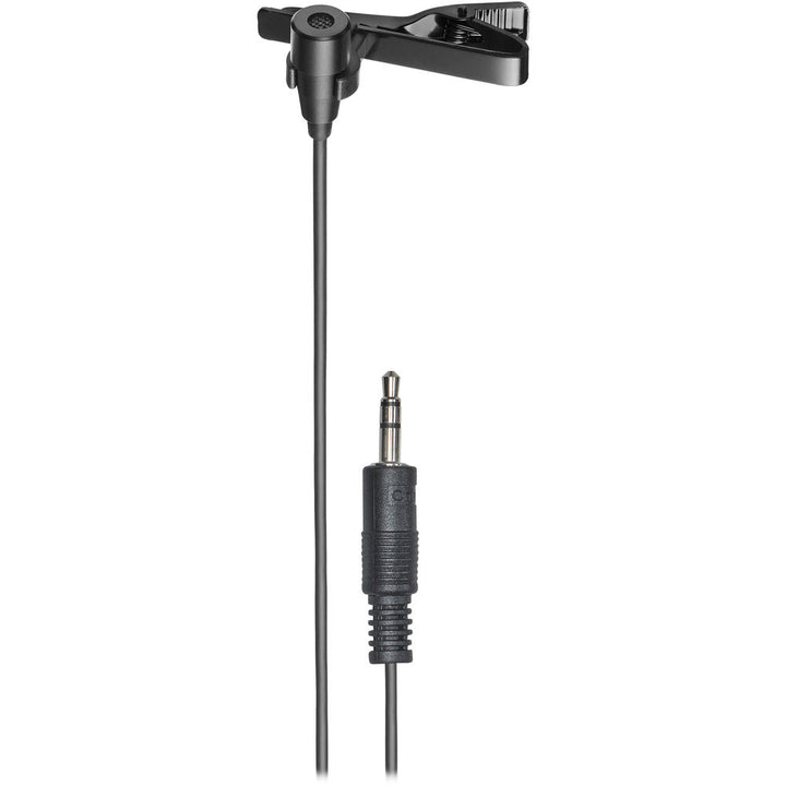 Audio-Technica | Omnidirectional Condenser Lavalier Microphone for Smartphones - Black | ATR3350XIS