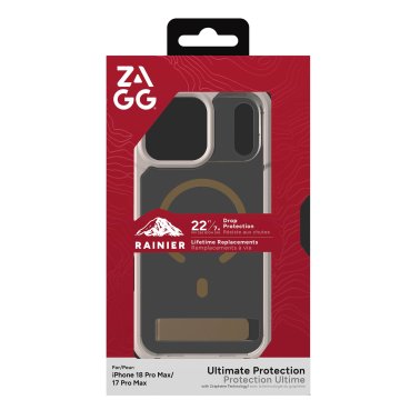 ZAGG | Graphene Rainier Snap iPhone 18 Pro Max/17 Pro Max Kickstand Case - Sandstone | 702322342