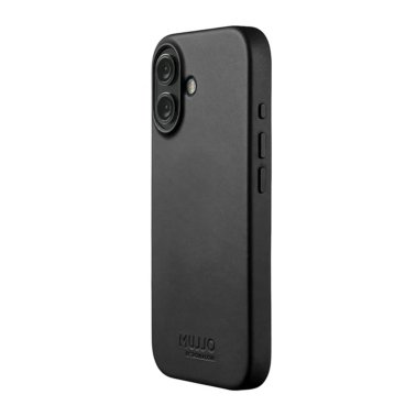 Mujjo | Full Leather w/MagSafe iPhone 17 Case - Black | UJJO-CL-060-BK