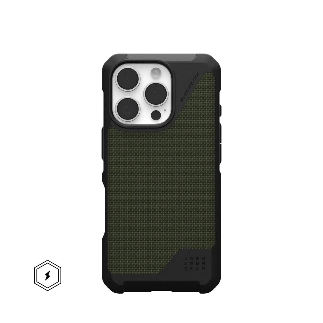 UAG | Metropolis LT MagSafe Case iPhone 16 Pro - Kevlar Olive | 15-13195