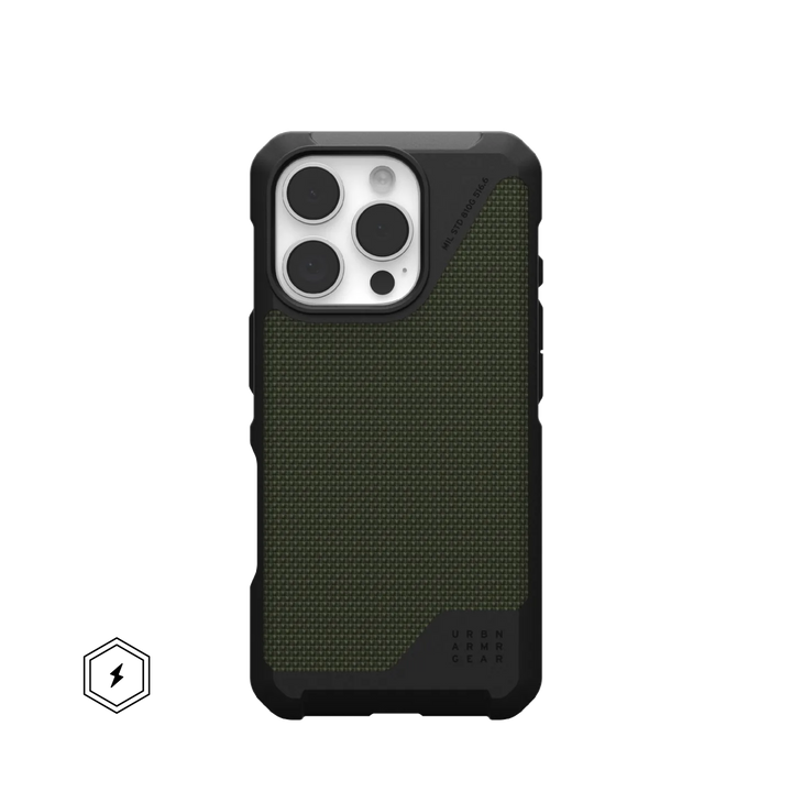 UAG | Metropolis LT MagSafe Case iPhone 16 Pro - Kevlar Olive | 15-13195