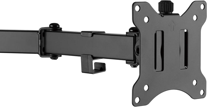 Amer | Dual Monitor Desk Clamp Mount Heavy Duty fully Adjustable - Black | 2EZCLAMP