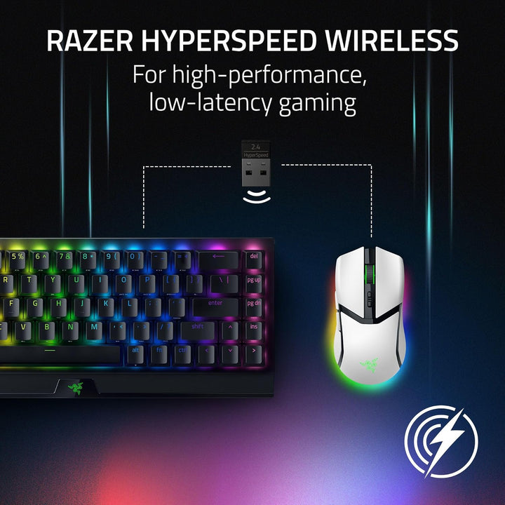 Razer | Cobra Pro Optical Gaming Mouse with Chroma RGB Lighting Wireless - White | RZ01-04660200-R3U1
