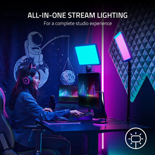 Razer | Key Light Chroma All-in-One Lighting Kit for Streaming | RZ19-04120100-R3U1