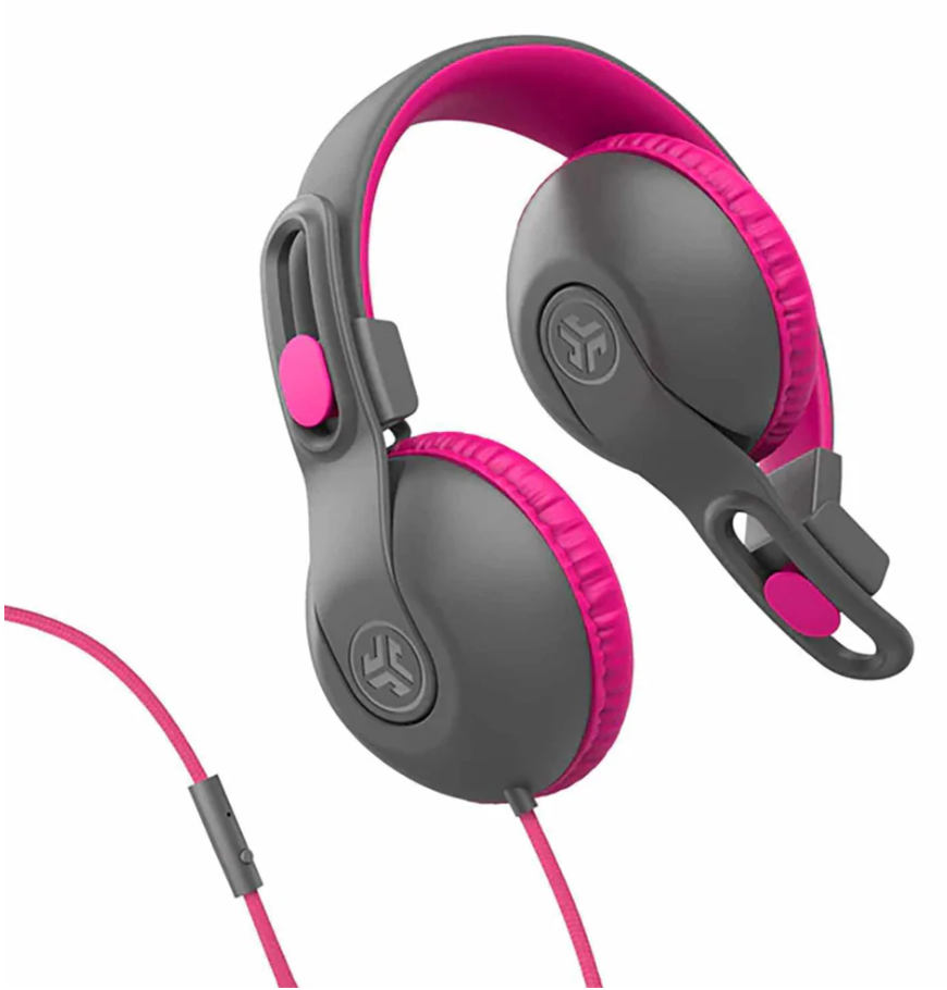 JBuddies | Studio 2 Wired Headphones Gray/Pink | IFCHBKSTU2RGRYPNK122