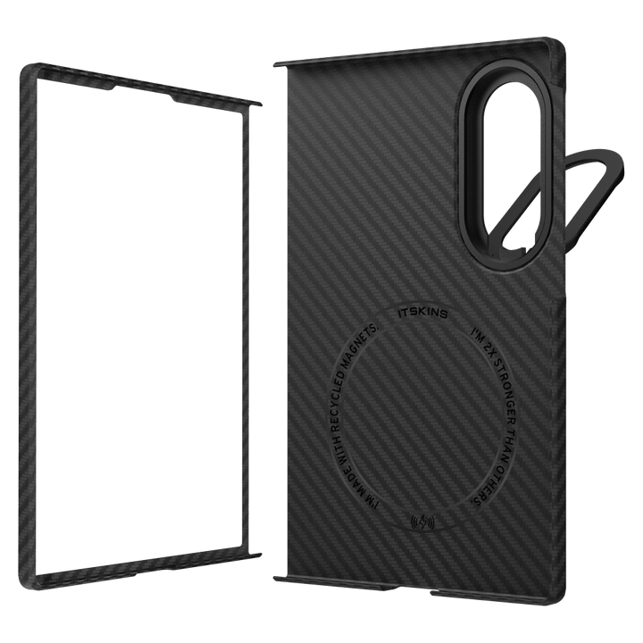 ITSKINS | Supreme Eclipse Stand Case w/MagSafe for Galaxy Z Fold 8 - Black | SGF8SUELPBLCK