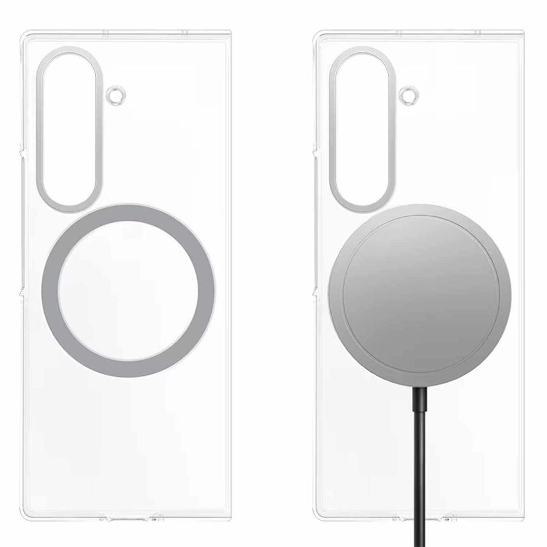 Samsung | Case w/Magnets Transparent for Samsung Galaxy Z Fold 7 - Clear | GPFFF966YCATW