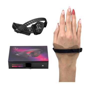 DeltaHub | Carpio G2.0 Mouse Wrist Pad Right / Large / Black | GCR-L-BL-R