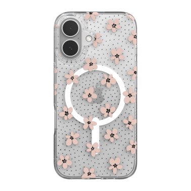 ZAGG | Milan Graphene Snap Case iPhone 16 - Pink Daisies | 15-13390