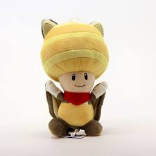 Little Buddy | Flying Squirrel Yellow Toad "Super Mario" All Star Collection 9" Plush  - Yellow