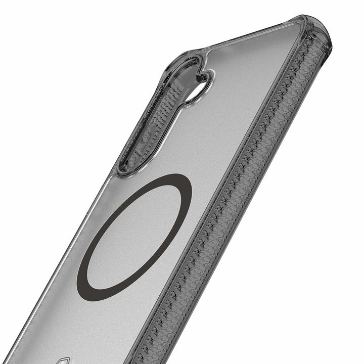 //// ITSKINS | Hybrid_R Vapor Case Compatible w/MagSafe for Samsung Galaxy S25 - Smoke | 120-9155