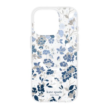 Kate Spade | Protective Prints MagSafe Case iPhone 16 Pro - Flowerbed - Blue | 15-13262