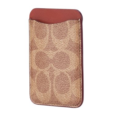 COACH | Universal Signature C Magnetic Cardholder - Tan | 15-14208