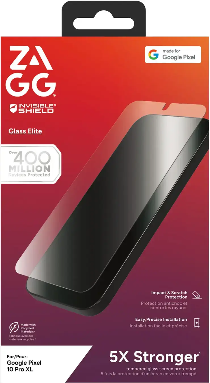 ZAGG | InvisibleShield Glass Elite Biometric Screen Protector for Google Pixel 10 Pro XL | 200118389