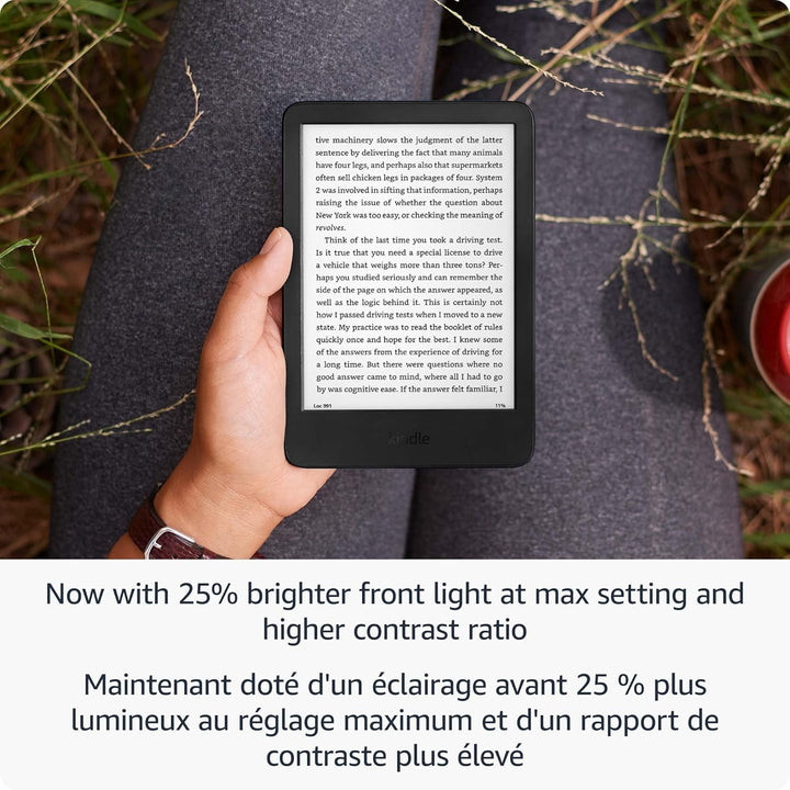 Amazon | Kindle 16 GB Lightest Compact Kindle Glare-free 6" Display - Black | B0CP32JG8B
