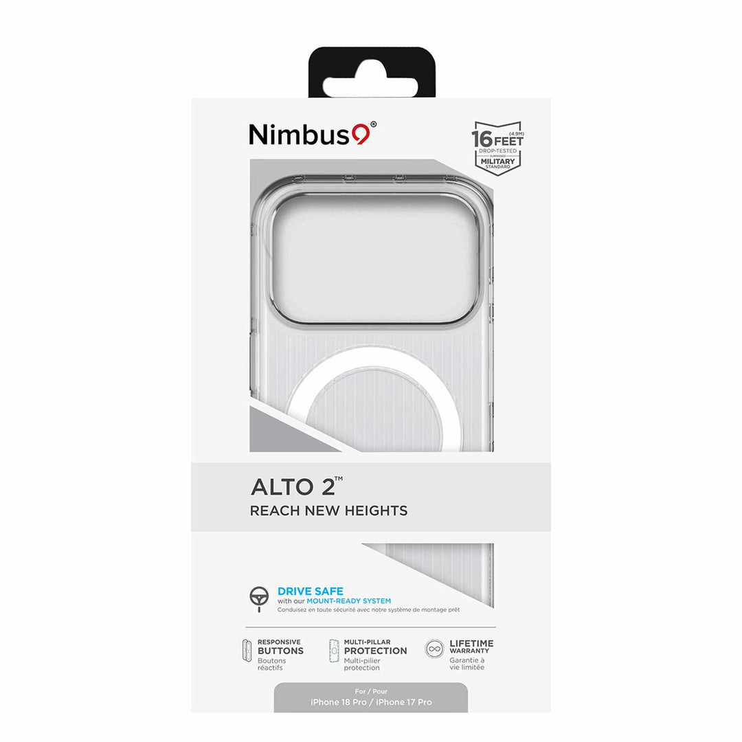 Nimbus9 | Alto 2 MagSafe Case Clear iPhone 18 Pro /17 Pro | N9ALIPH18PROCL
