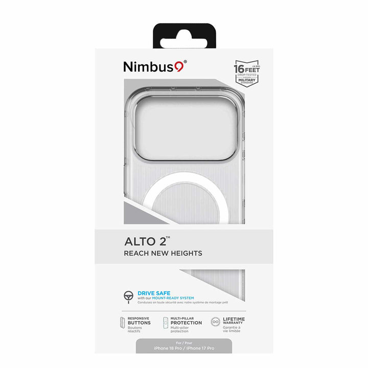 Nimbus9 | Alto 2 MagSafe Case Clear iPhone 18 Pro /17 Pro | N9ALIPH18PROCL