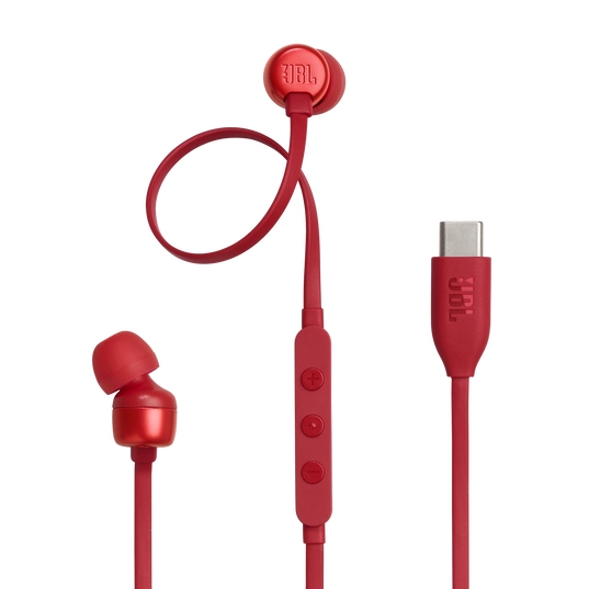 JBL | Tune 310C In-Ear Headphones with USB-C Connector - Red | JBLT310CREDAM