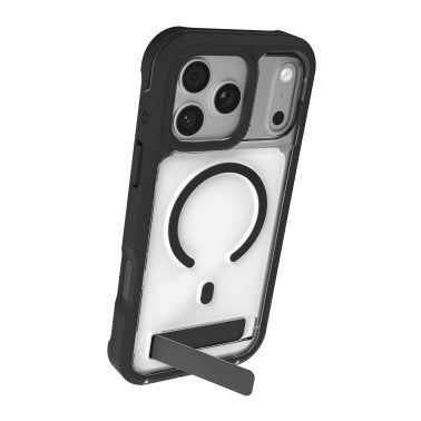 ZAGG | Graphene Rainier Snap Kickstand Case iPhone 17 Pro Max - Clear/Black |  702320833