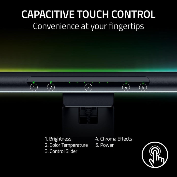 Razer | Aether Monitor RGB LED Light Bar - Black |  840272913215