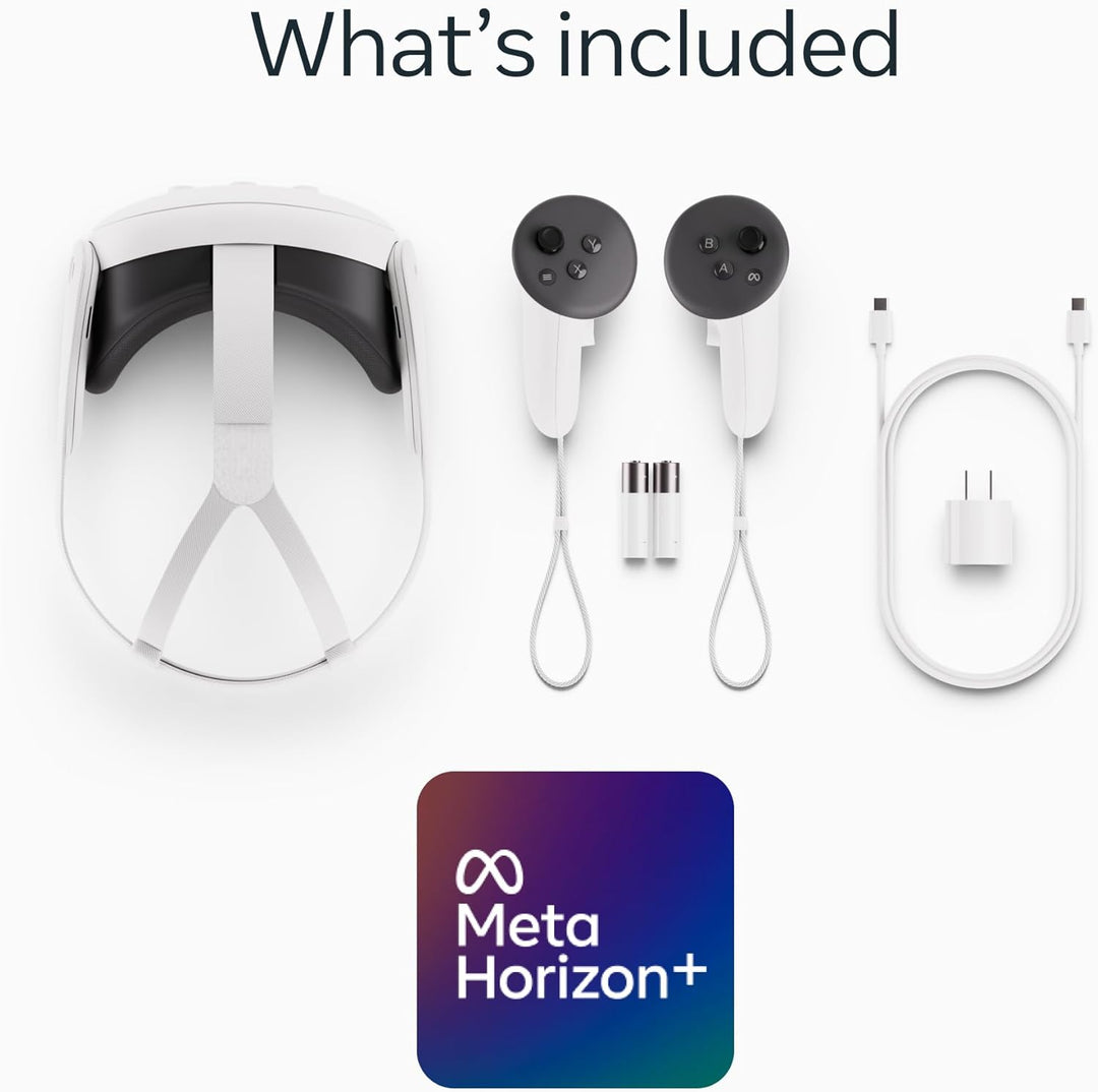 Meta | Quest 3S 128GB VR Headset with 3-Month Trial of Meta Horizon+ - White | SK-1000926-01