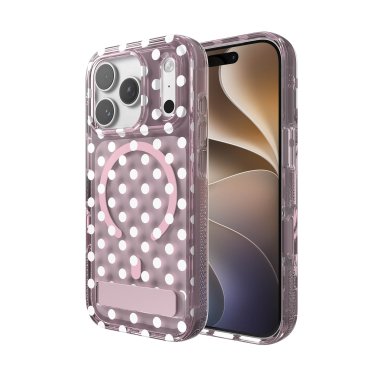 ZAGG | Graphene Milan Snap iPhone 18 Pro/17 Pro Kickstand Case - Classic Polka | 702322395