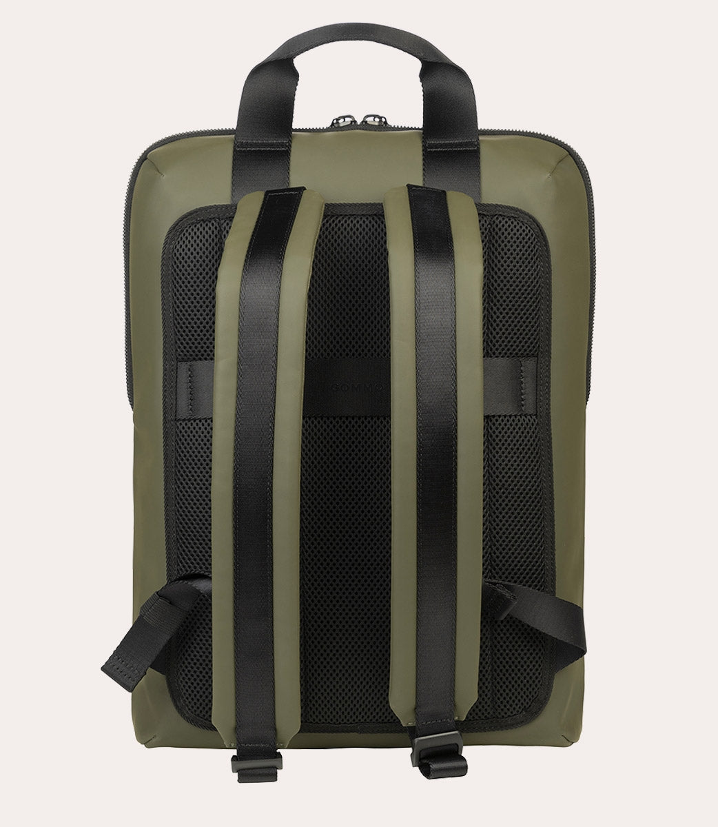Tucano | Gommo Roll-Top Backpack for 15.6in laptops and 16in MacBook Pro - Green | BKGOMRT15-VM