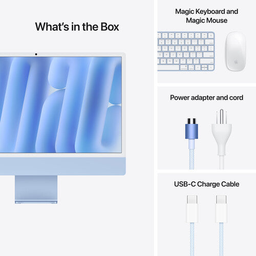 Apple | iMac 24"with Retina 4.5K display 16GB 256GB SSD - Blue | MWUF3LL/A