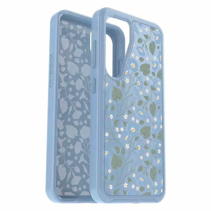 //// Otterbox | Symmetry Series Case Samsung Galaxy S24 - Clear/Blue (Dawn Floral) | 77-94589