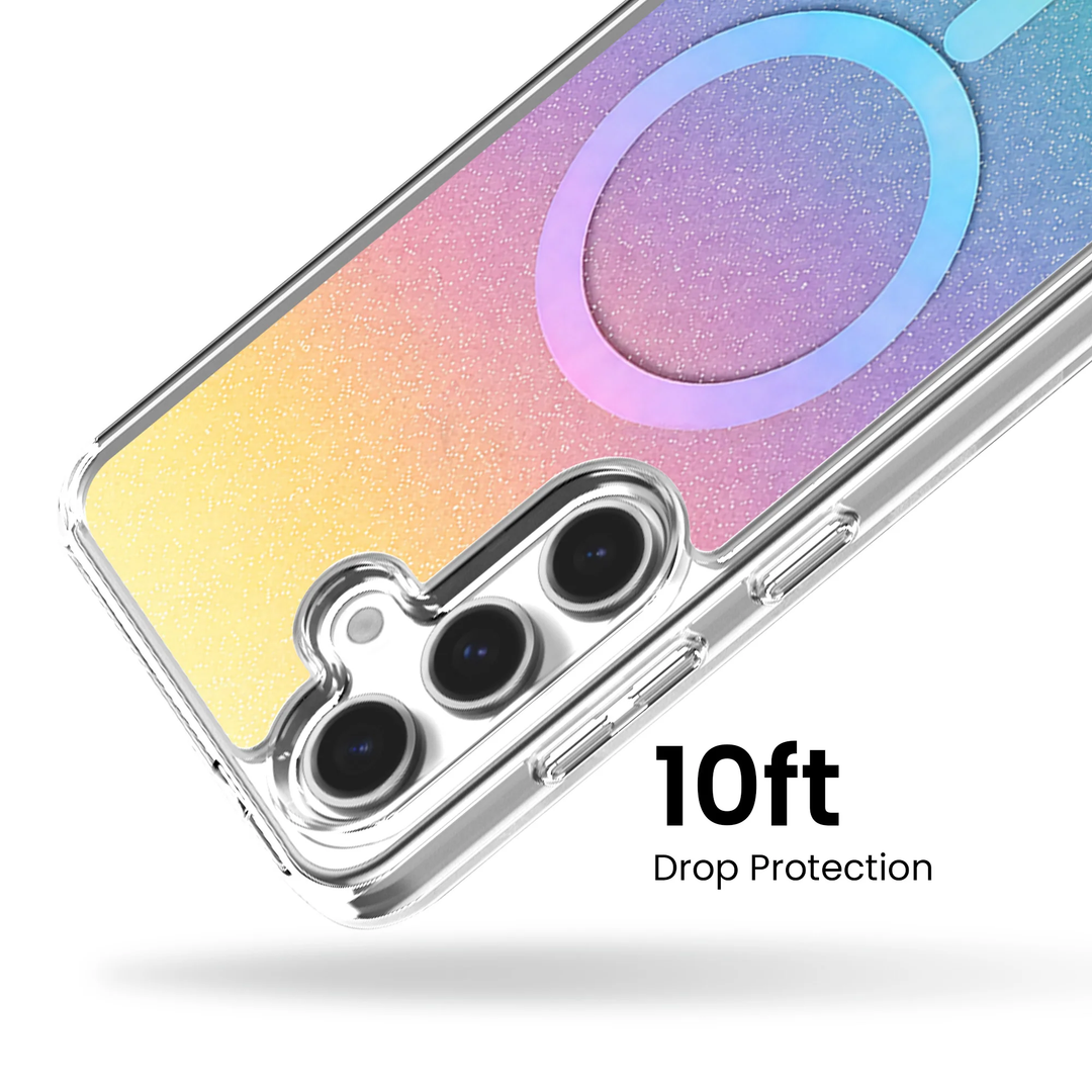 Caseco | Protective Phone Case iPhone Samsung Galaxy S26 - Clear Iridescent | C22F3-00