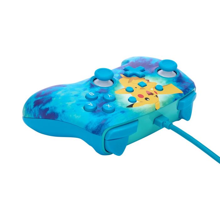 PowerA | Enhanced Wired Controller for Nintendo Switch - Tie Dye Pikachu (Blue) | NSGP0090-01