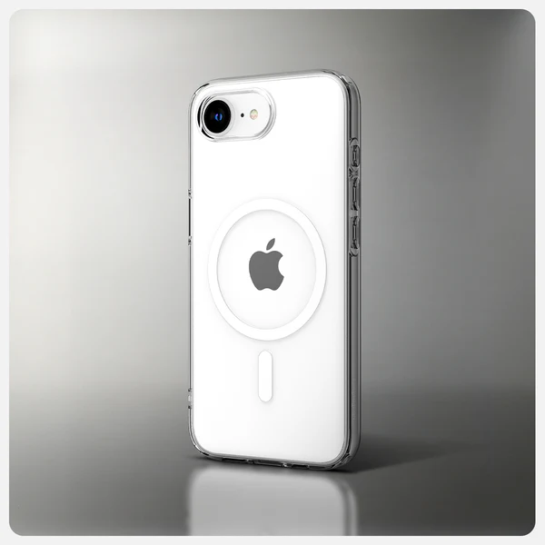 Spigen | Crystal Flex MagFit for iPhone 16e - Clear White | SGPACS09127