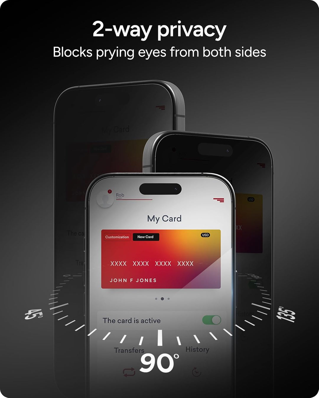 ZAGG | InvisibleShield Glass Elite Privacy Screen Protector Samsung Galaxy S26 | 200121423
