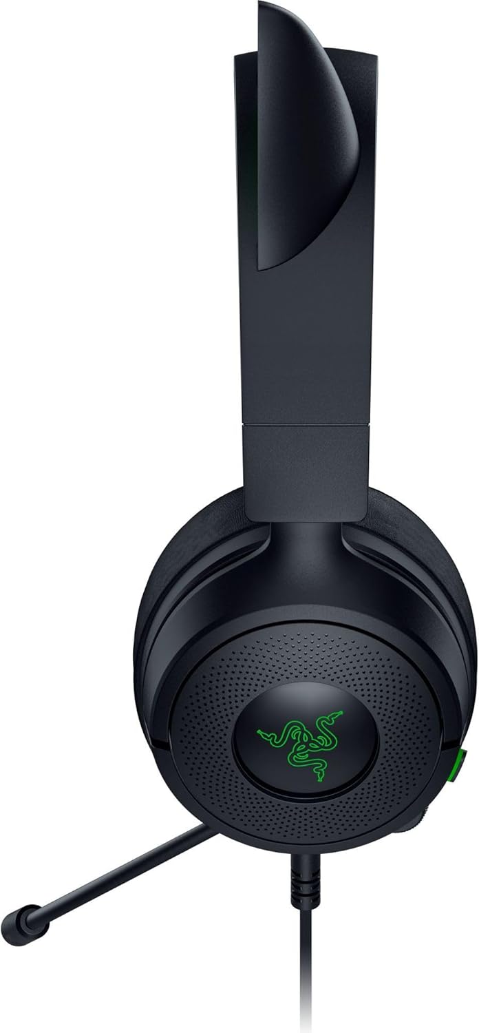 Razer | Kraken Kitty V3 X Wired Over-the-Ear Gaming Headset for PC, PlayStation, Nintendo Switch, Steam Deck, and Smartphone - Black |  RZ04-05350200-R3U1