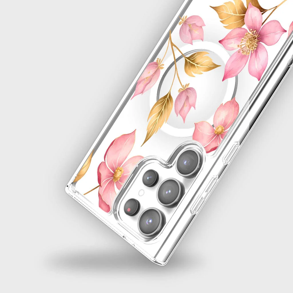 Caseco | Pink Wildflower Case - Samsung S24 Ultra Magnet ED24C3-00FW