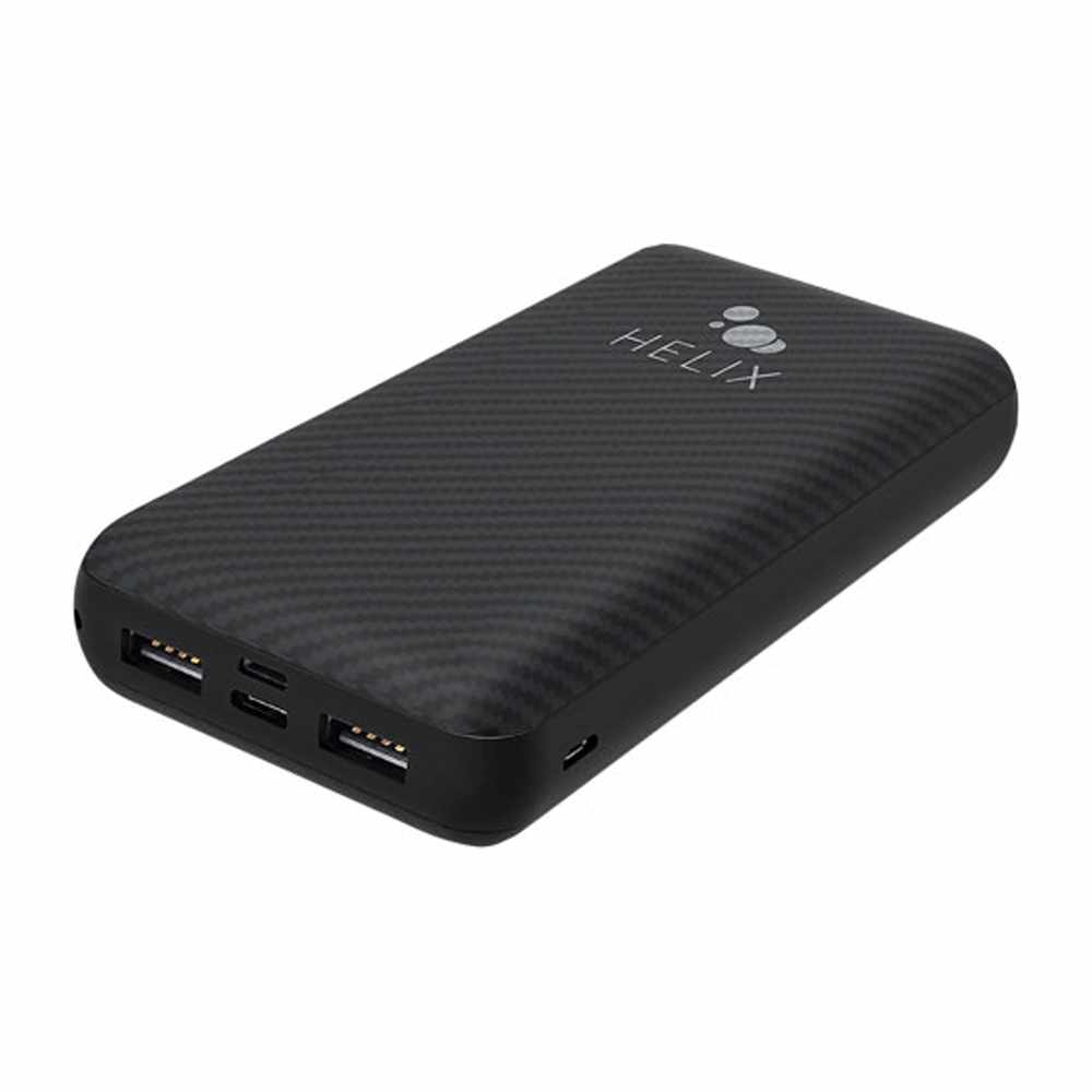 Helix | TurboVolt+ Power Bank with USB-A and USB-C Ports 20000 mAh - Black | ETHPB20N