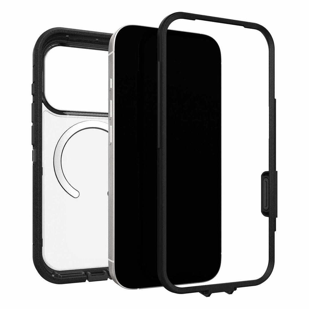 OtterBox | Defender Pro XT MagSafe Case w/Holster in Bulk Packaging iPhone 17 Pro - Dark Side Black | 76-000102