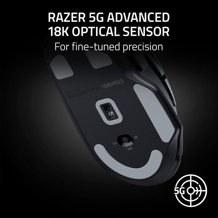 Razer Renewed | Basilisk V3 X HyperSpeed Gaming Mouse - Black (RENEWED) | RZ01-04870100-R3UR
