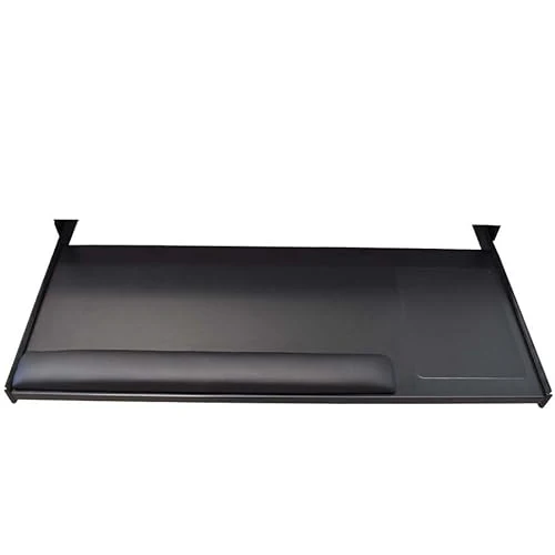 IntekView | Keyboard Mouse Tray Under Desk Mountable Pack of 2 - Black | KT100