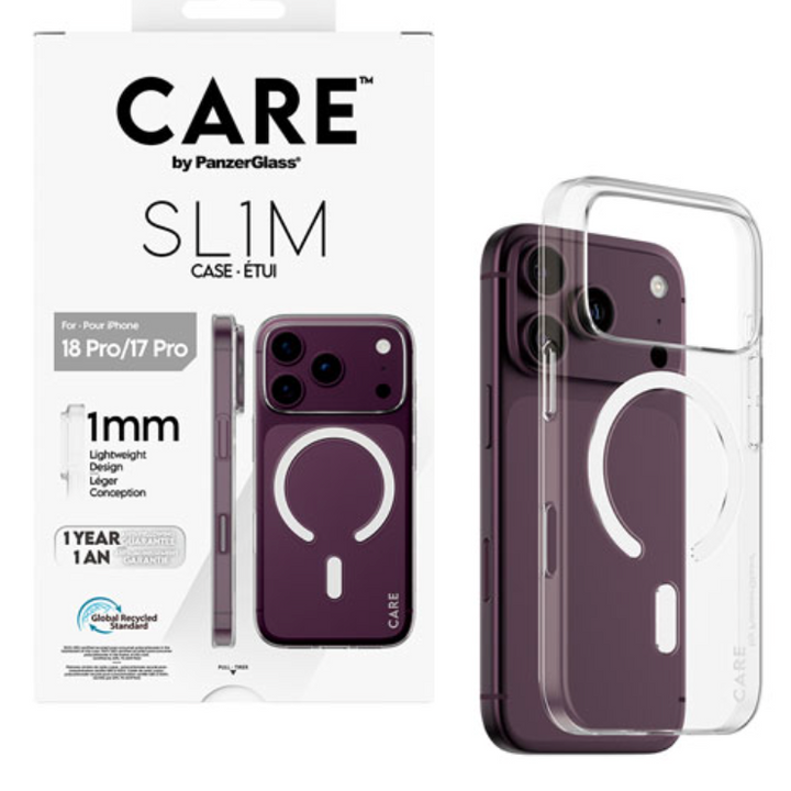 PanzerGlass | CARE Case SL1M MagSafe iPhone 18 Pro/17 Pro - Clear | PG-CR08831CA