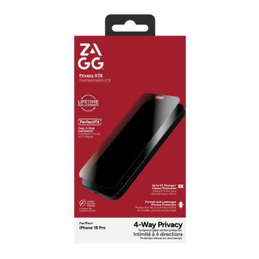 ZAGG | InvisibleShield Glass Privacy XTR iPhone 18 Pro Screen Protector | 200122065
